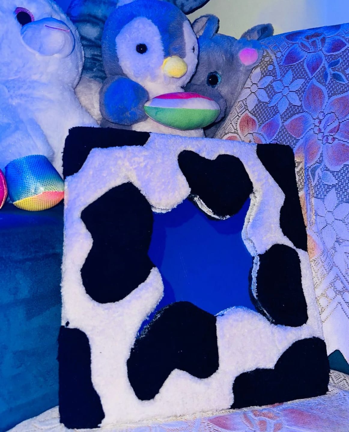 Customer photo review of Mirror Handtufted Custom Rug | Unique Home Decor | LetsRug.in