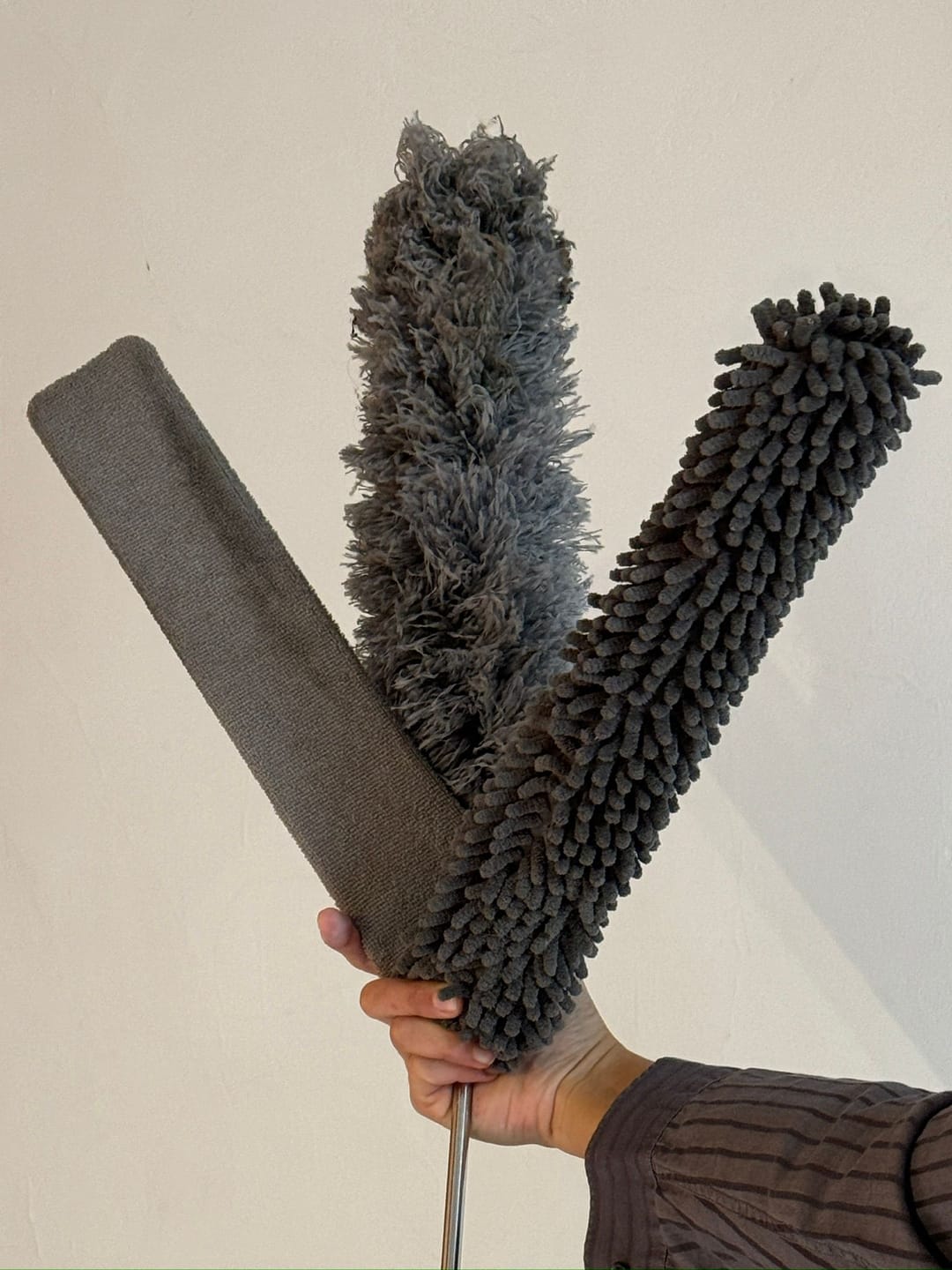 Customer photo review of Plumero Extensible de Microfibra 3 Cabezales Milhome