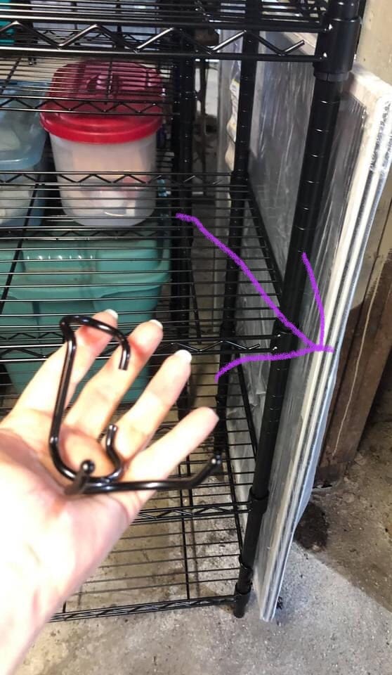 Customer photo review of Multi Use C-Hook 5 Pack - Black