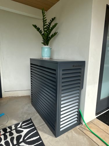 Customer photo review of Mini-Split AC Cover - Charcoal