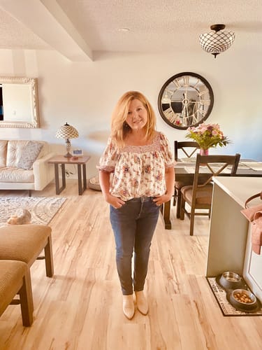 Customer photo review of Lovestitch Matilda Floral Blouse