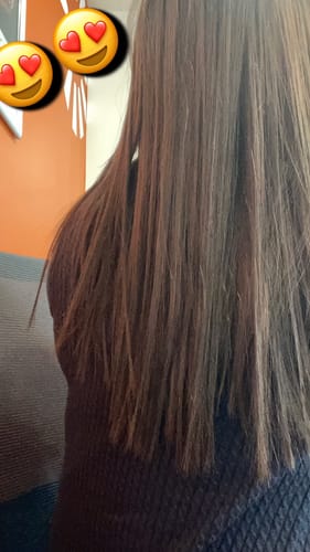 Customer photo review of Lissage Au Tanin + Shampoing Clarifiant