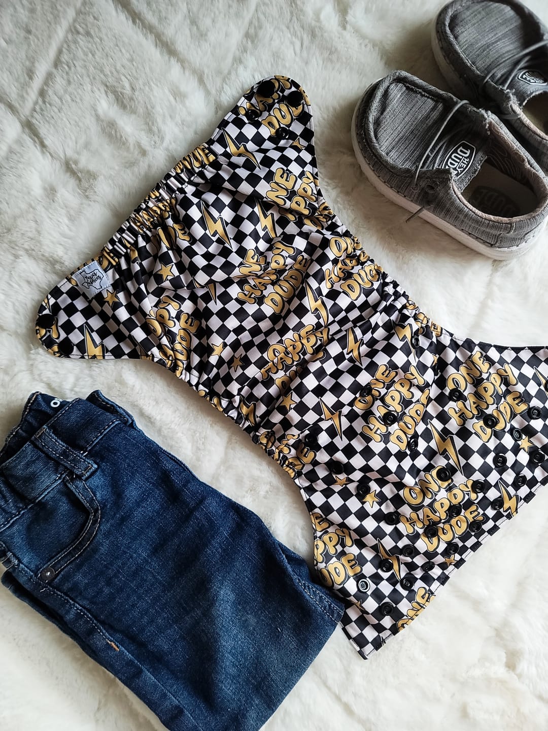 Customer photo review of Slim Fit Pocket Cloth Diaper