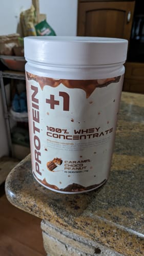 Customer photo review of +1© Whey Protein Concentrate (1kg)