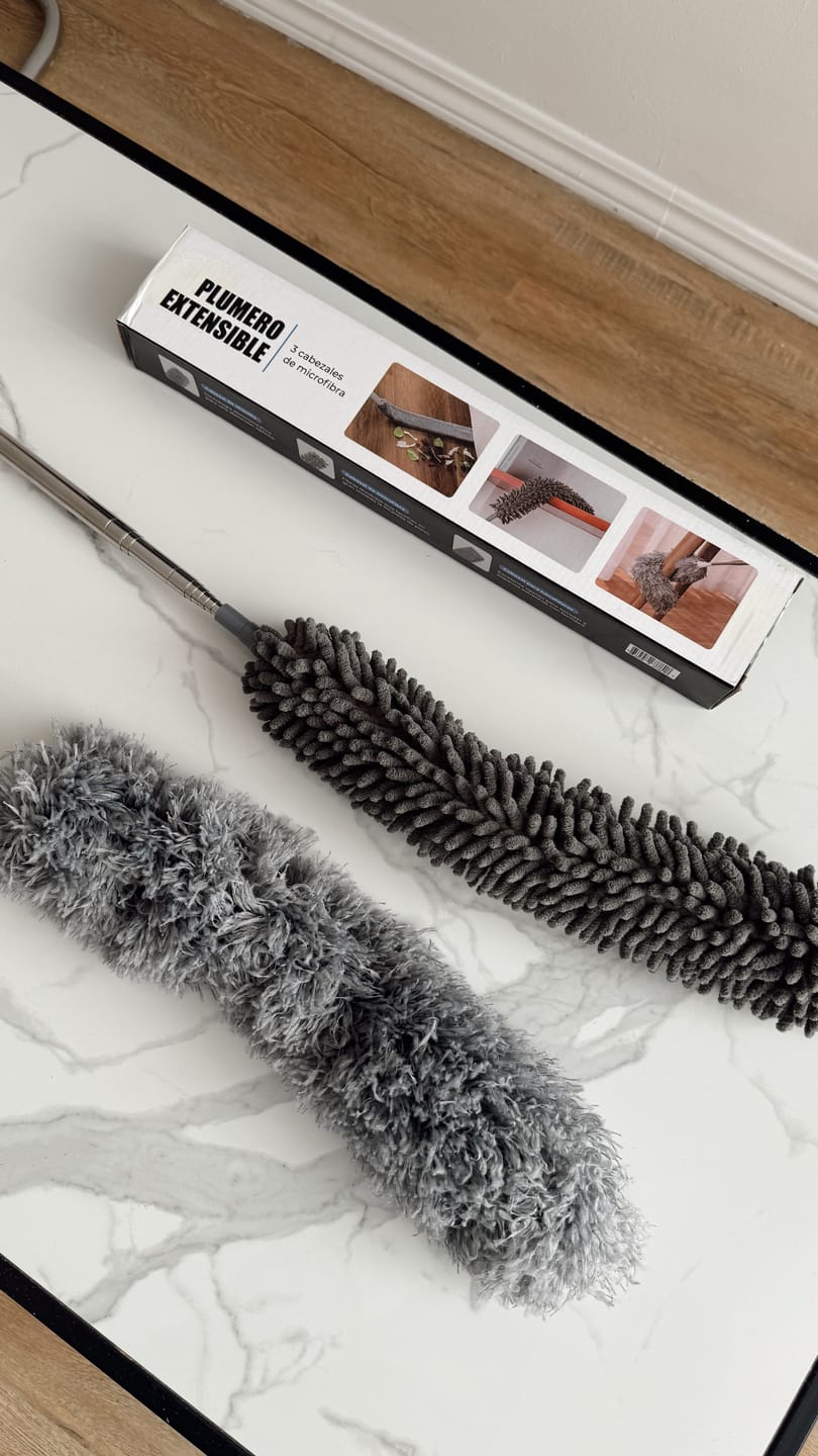 Customer photo review of Plumero Extensible de Microfibra 3 Cabezales Milhome