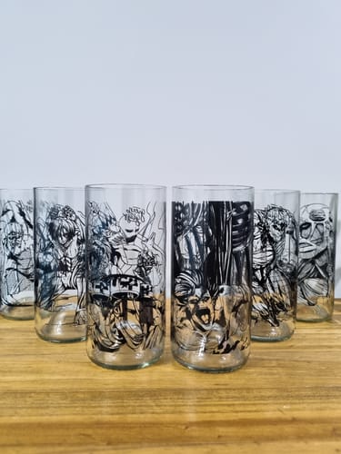 Customer photo review of Titanes - Juego de 6 Vasos