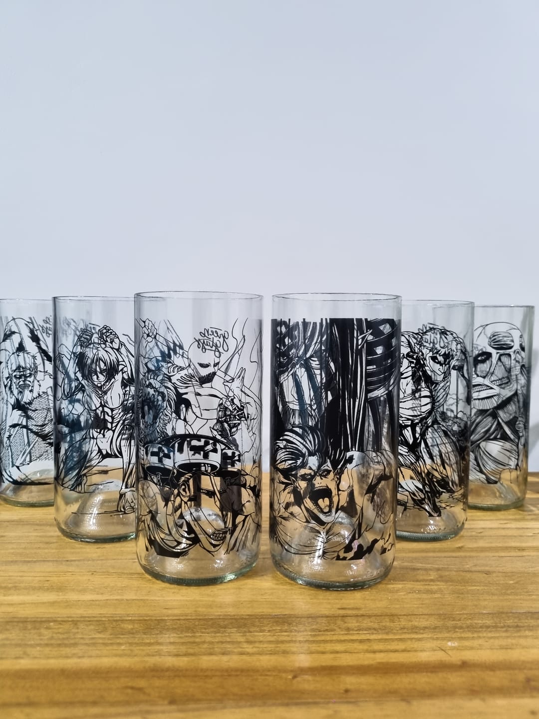 Customer photo review of Titanes - Juego de 6 Vasos