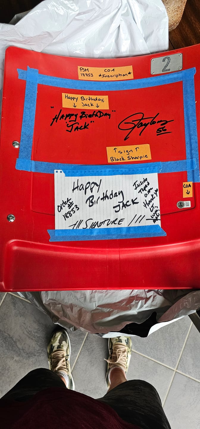 Customer photo review of Lawrence Taylor Autograph Signing