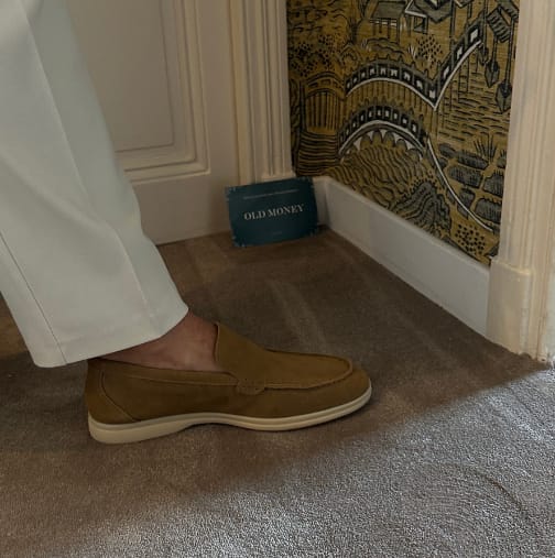 Customer photo review of Old Money Premium Suede Loafers