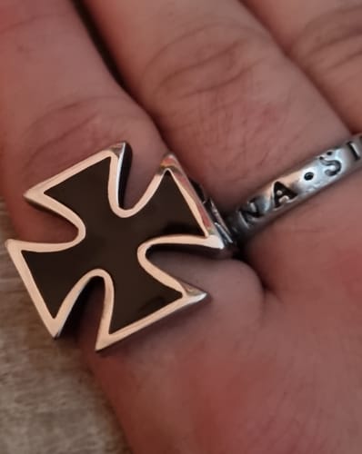 Customer photo review of Iron Cross Ring