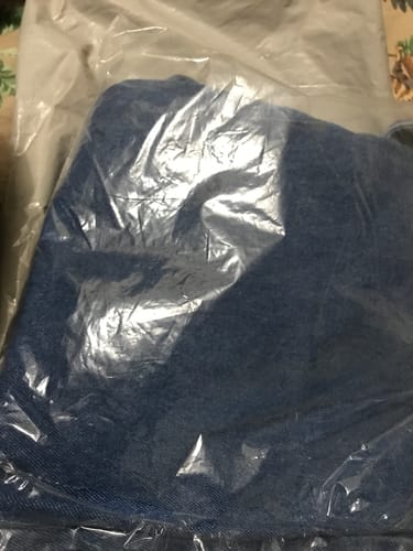 Customer photo review of High Waist Blue Denim Flared Jeans