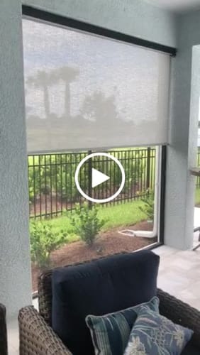 Customer video review of SmartWings Motorized Outdoor Shades 5% Openness