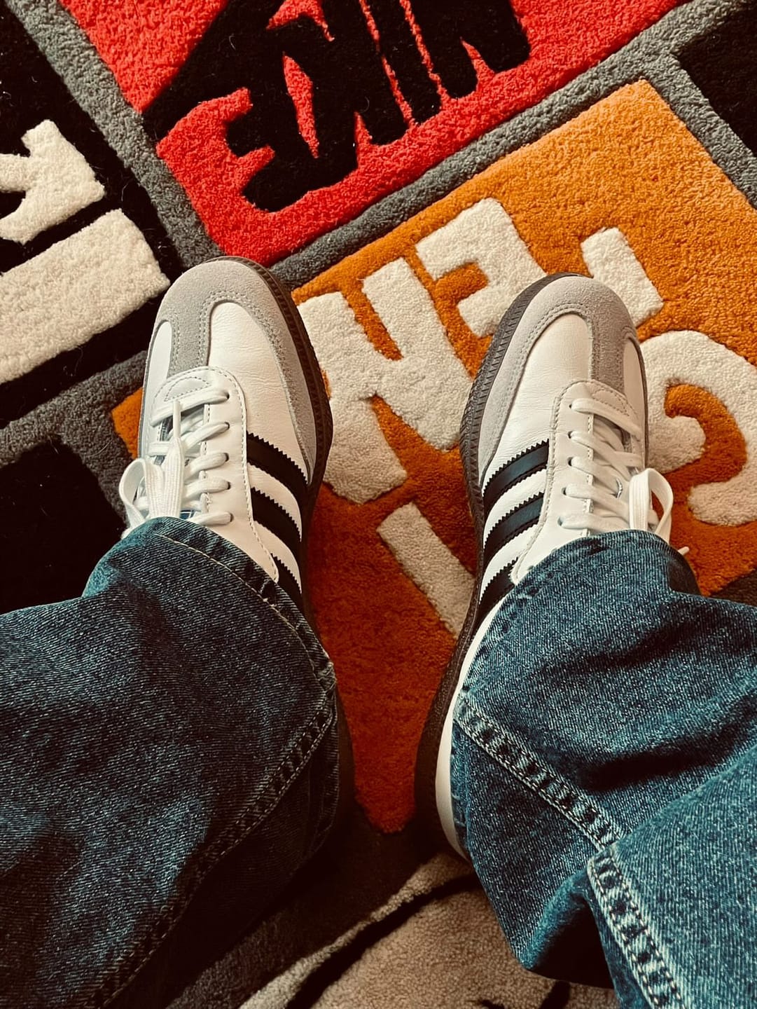 Customer photo review of Nike Box Rug | LetsRug.in