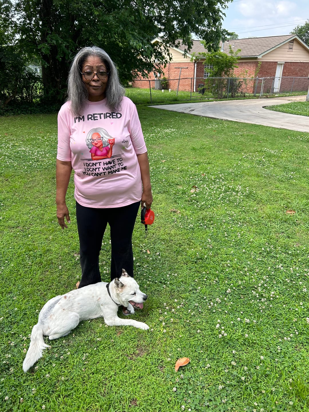Customer photo review of I'm Retired You Can't Make Me Retirement Gift - Personalized T-Shirt
