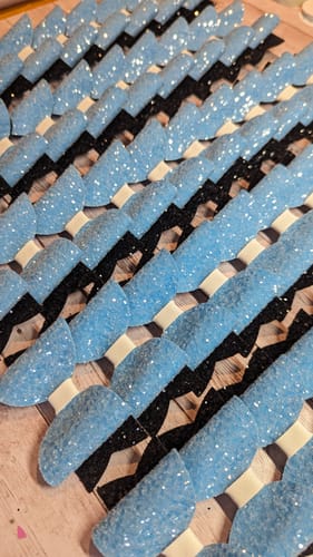 Jenny S. review of Powder Blue Lux Premium Chunky Glitter Fabric image 1 out of 1