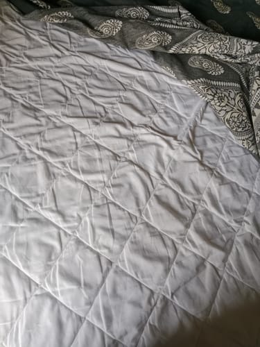 Customer photo review of Waterproof Quilted- Mattress Protector
