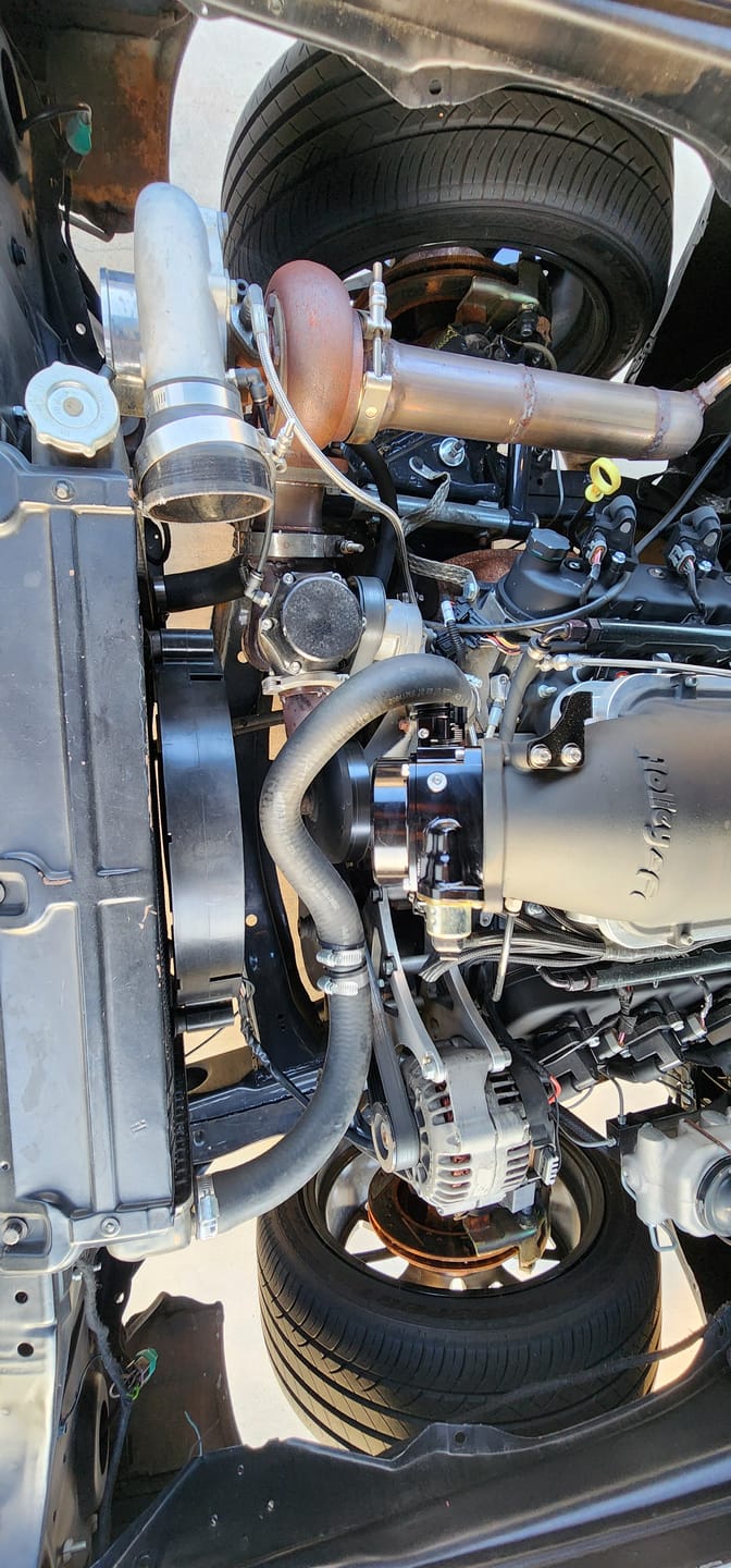 Customer photo review of ICON 92/95mm Cable Drive Throttle Body (Black) w/ Interchangeable Connection