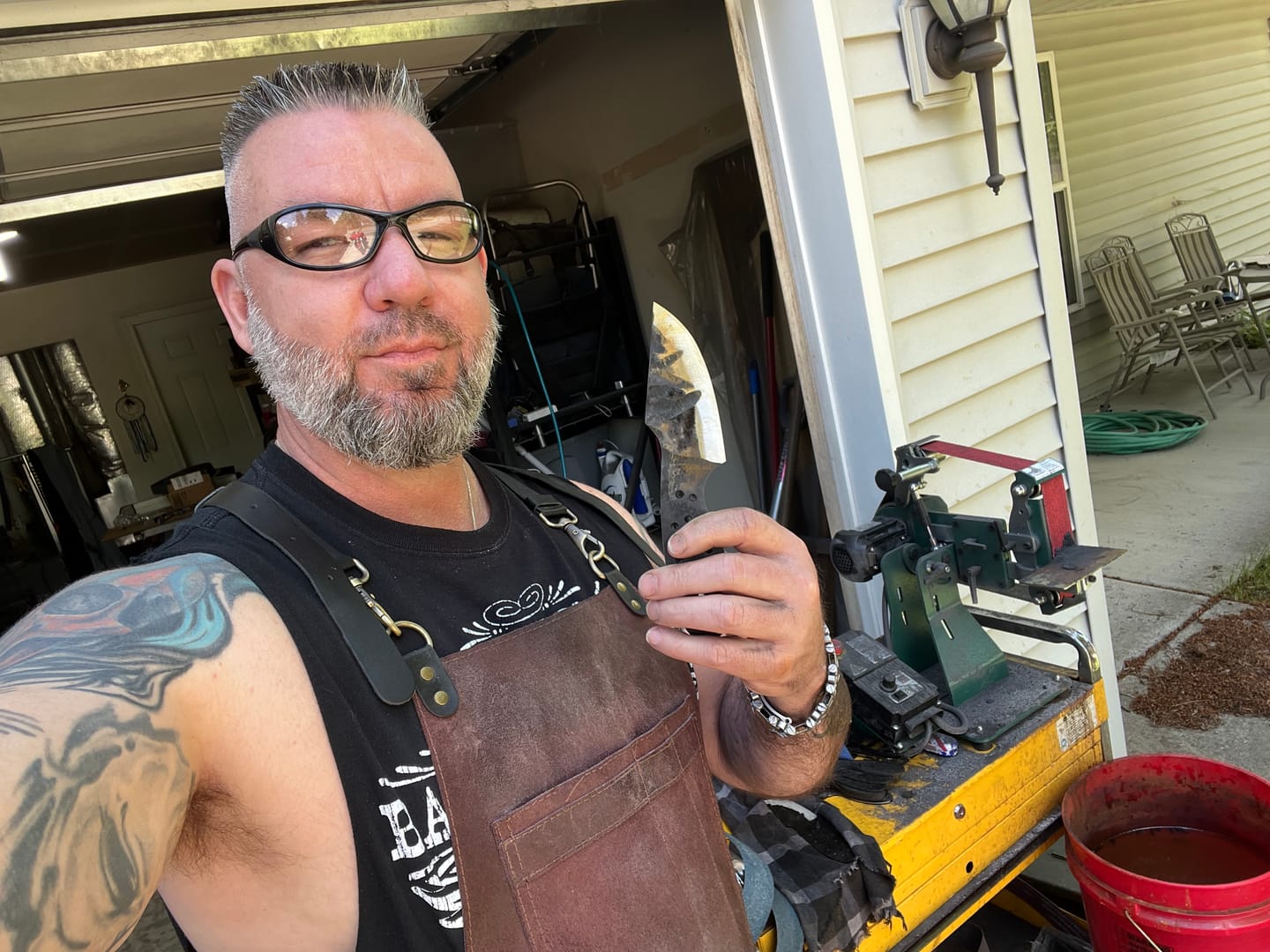 Customer photo review of 2" x 42" Sanding Belts for Stock Removal