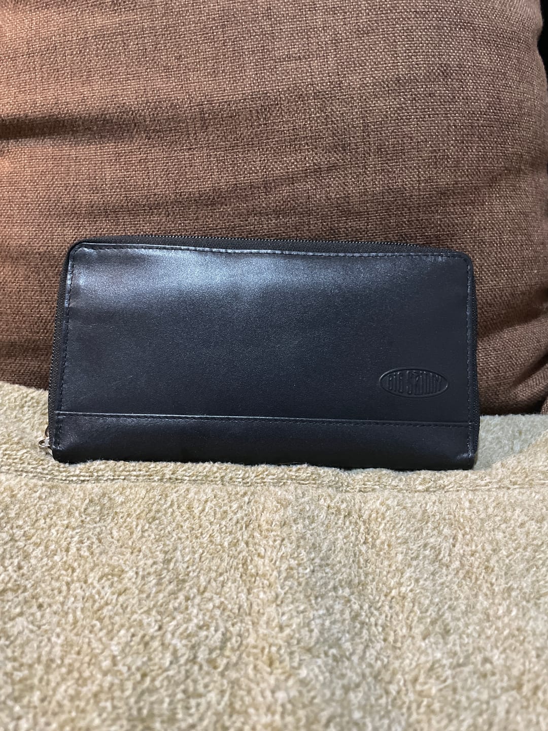Customer photo review of Leather Panther Clutch Black