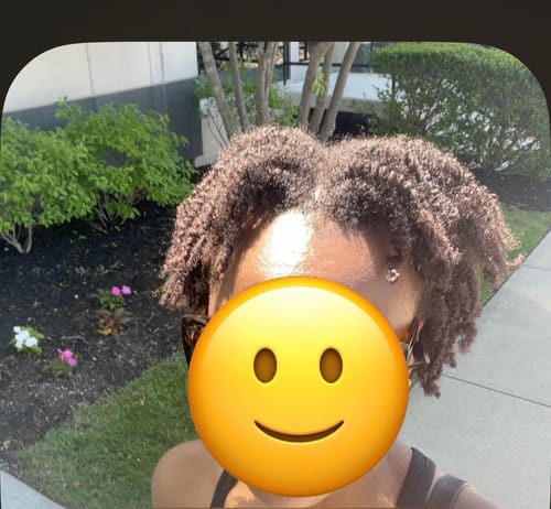 Customer photo review of Temporary Hair Color Gel - Blush