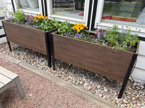 Customer photo review of 18" x 48" Raised Garden Bed