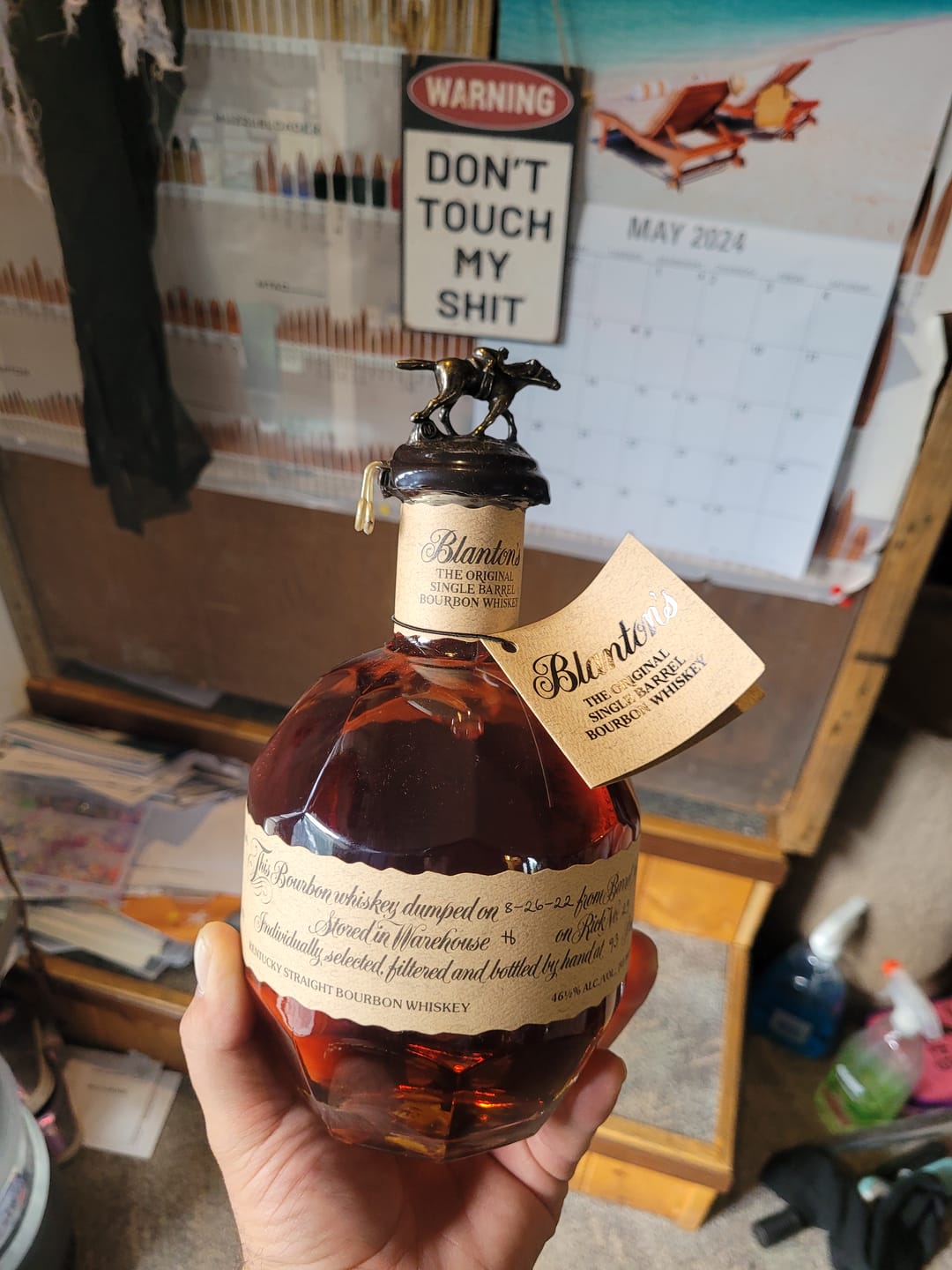 Customer photo review of Blanton's Single Barrel Bourbon Whiskey (750ml)