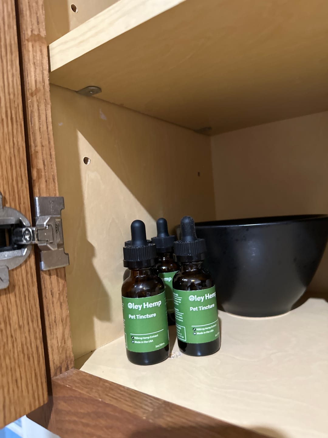 Customer photo review of Hemp Oil Pet Tincture - 900mg - 1oz