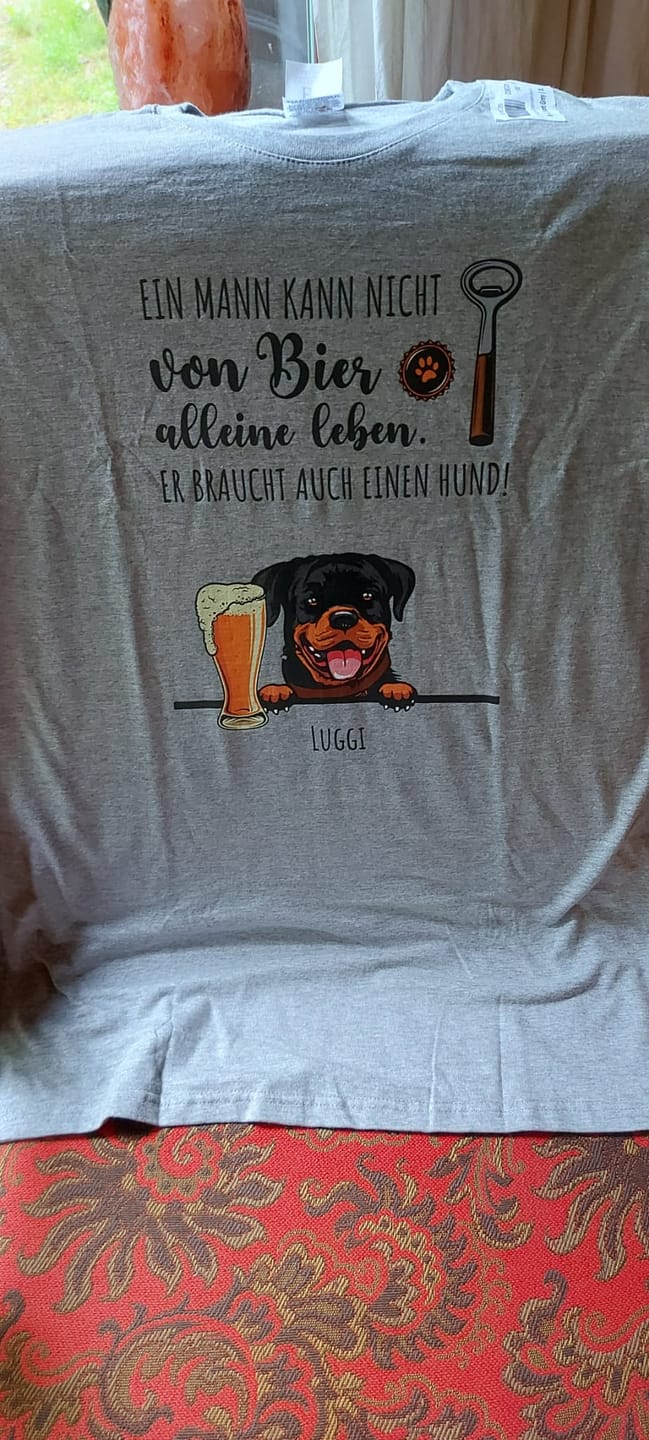 Customer photo review of Bier & Wuff - Individuelles T-Shirt