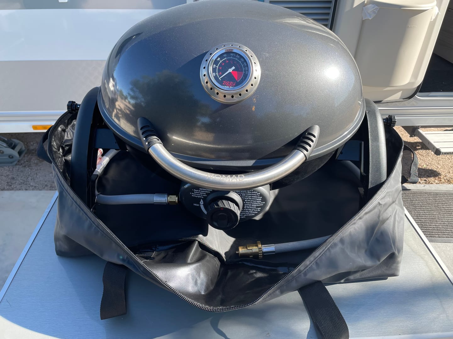 Customer photo review of Ziggy Single Burner & Nomad BBQ Bag