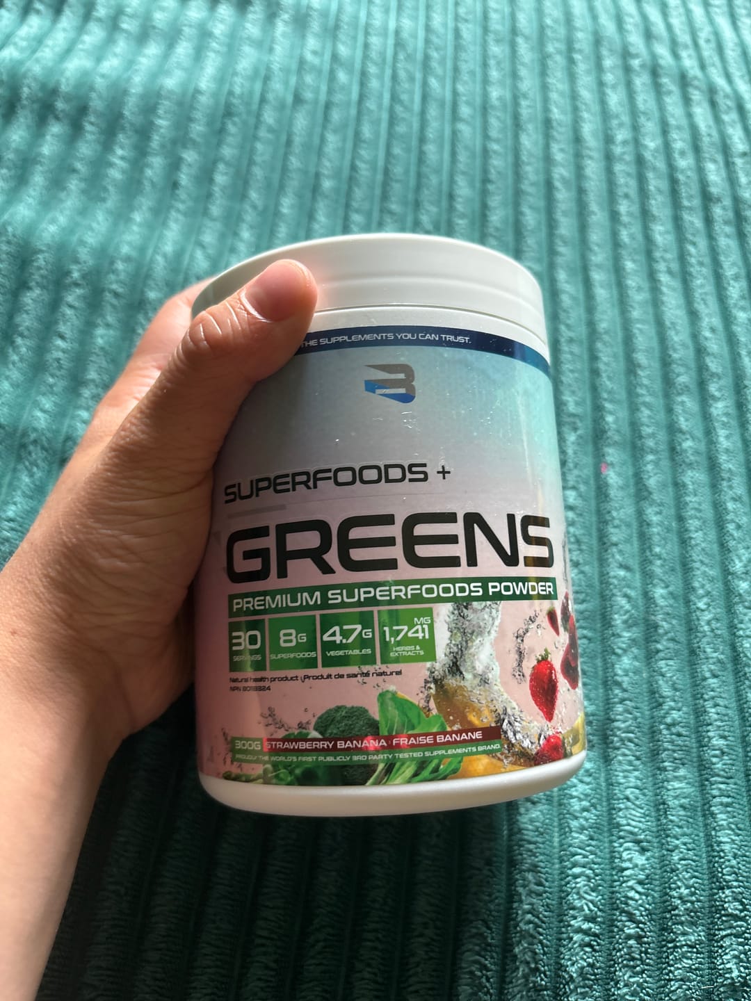 Customer photo review of Believe Supplements - Superfoods + Greens - 300g