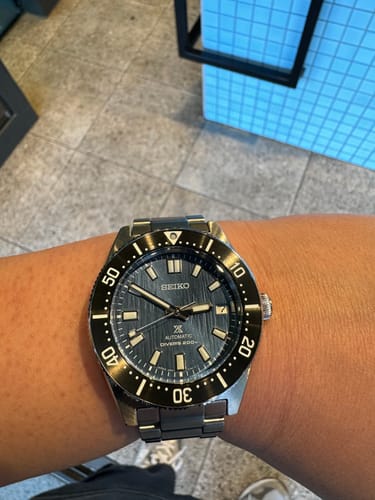 Customer photo review of Seiko Prospex Save the Ocean Special Edition Men's 40.5mm Stainless Steel Automatic Watch SPB297J