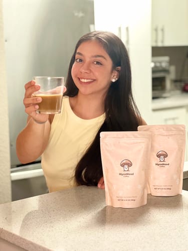 Customer photo review of Mushroom Coffee 30 Servings - Starter Kit