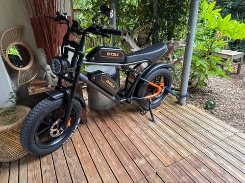 Customer photo review of Vakole Q20 750W 20" Fat Bike Full Suspension E-Mountain Bike with 20Ah*2 Dual Samsung Batteries E-MTB