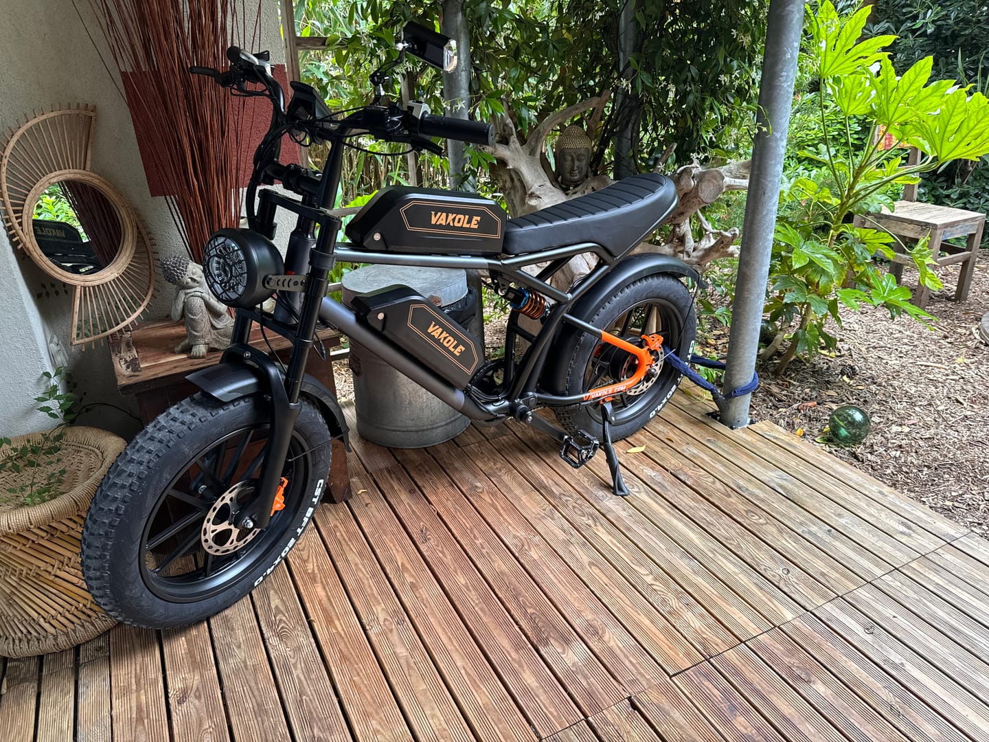 Customer photo review of Vakole Q20 750W 20" Fat Bike Full Suspension E-Mountain Bike with 20Ah*2 Dual Samsung Batteries E-MTB