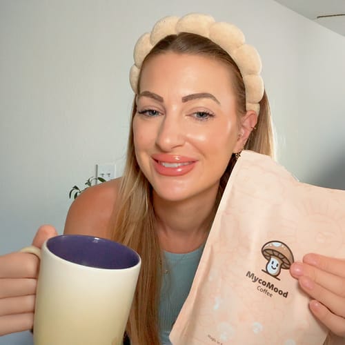 Customer photo review of Mushroom Coffee 30 Servings - Starter Kit