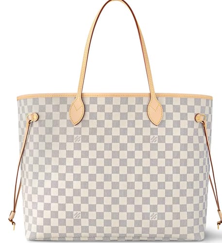 Customer photo review of LV Neverfull Damier Azur Beige Handbag