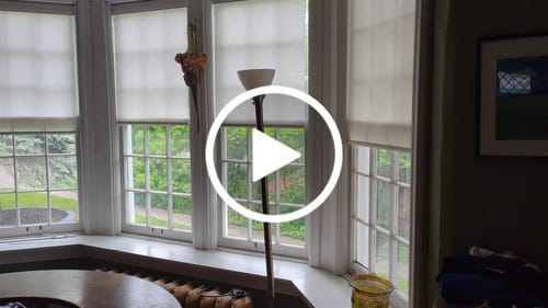 Customer video review of SmartWings Motorized Roller Shades 100% Blackout Eclipse