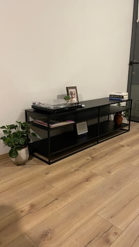 Customer photo review of Rack TV 160 METAL BLACK