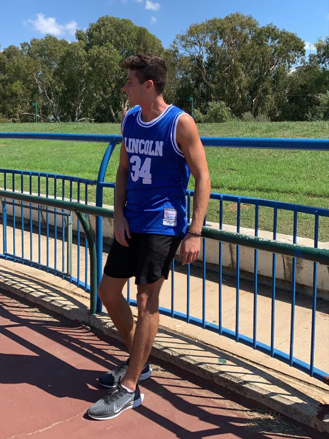 Customer photo review of Jesus Shuttlesworth Lincoln He Got Game Basketball Jersey Movie
