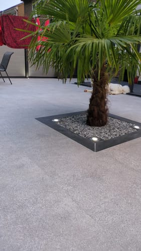 Customer photo review of Carbon Anthracite - Black Porcelain Planks - 1200 x 148 x 20mm
