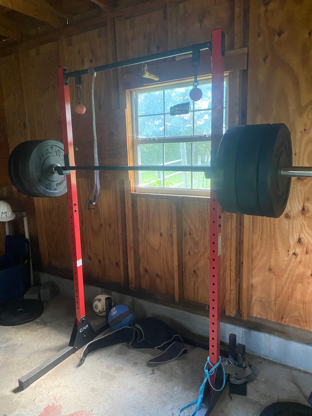 Customer photo review of URA-MAX BLACK Bumper Plate Sets