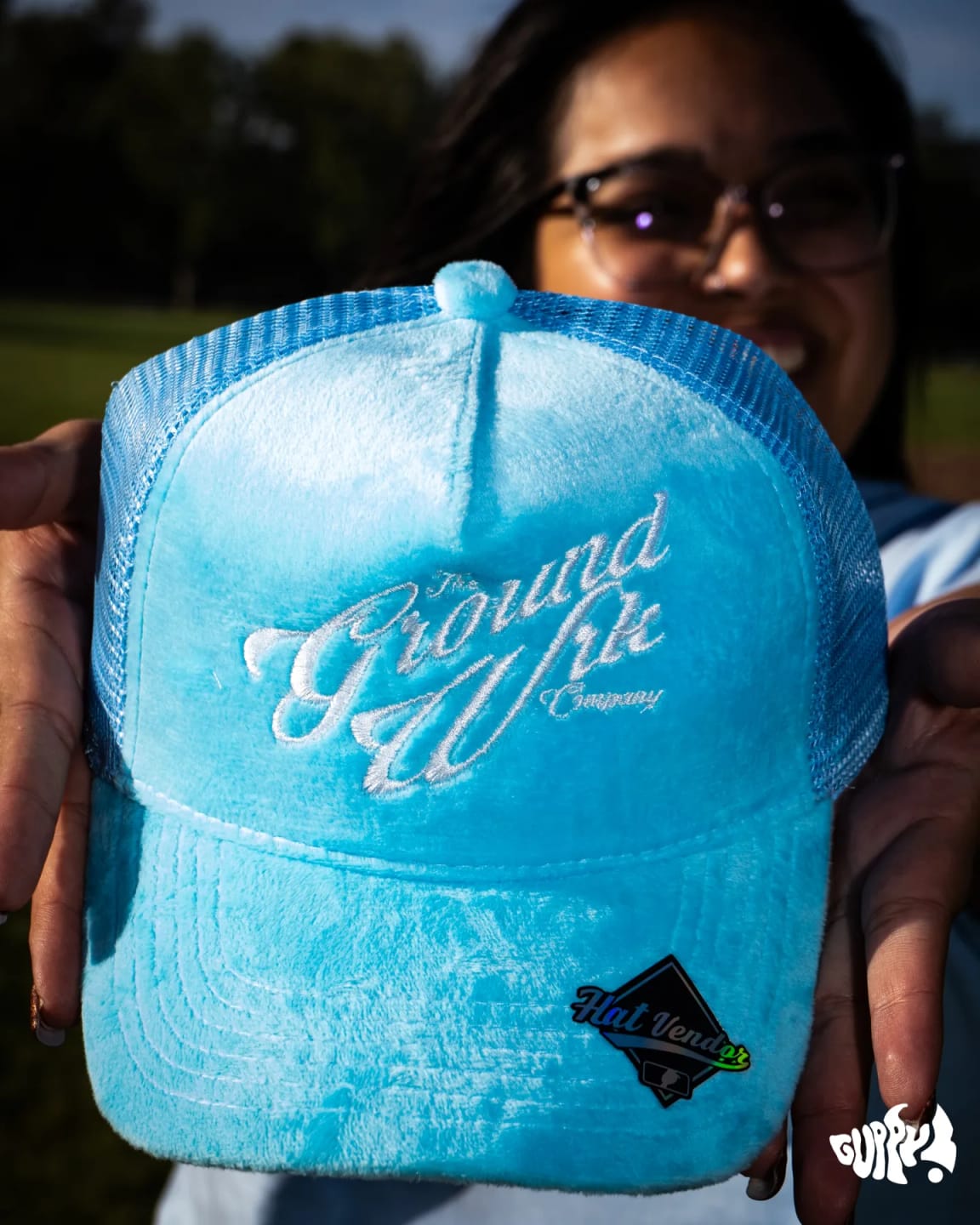Customer photo review of Velvet Trucker Hat