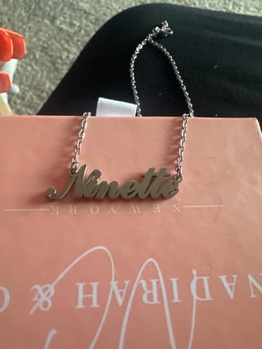 Customer photo review of Personalized Name Necklace