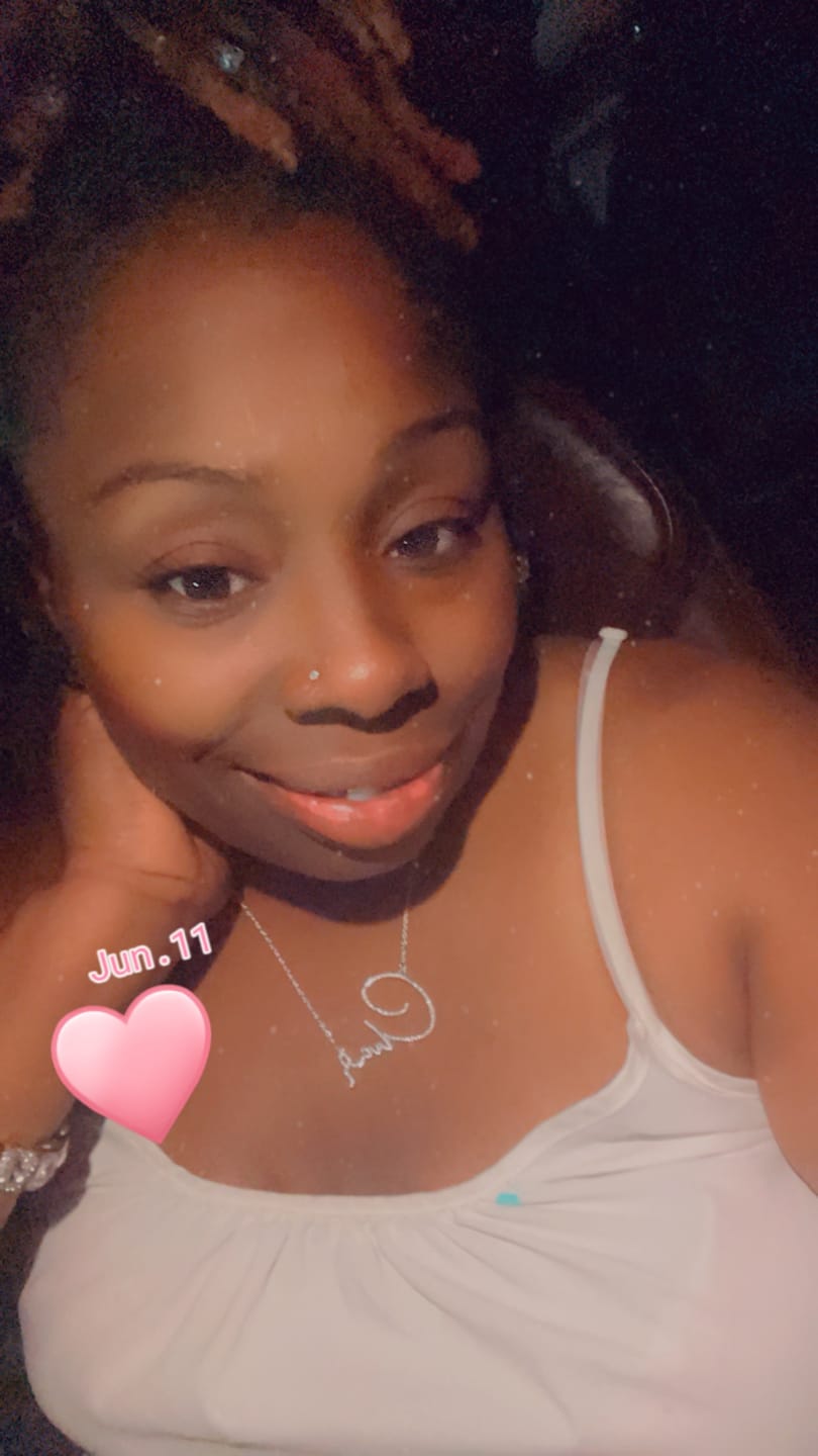 Customer photo review of Luxe Crystal Custom Necklace