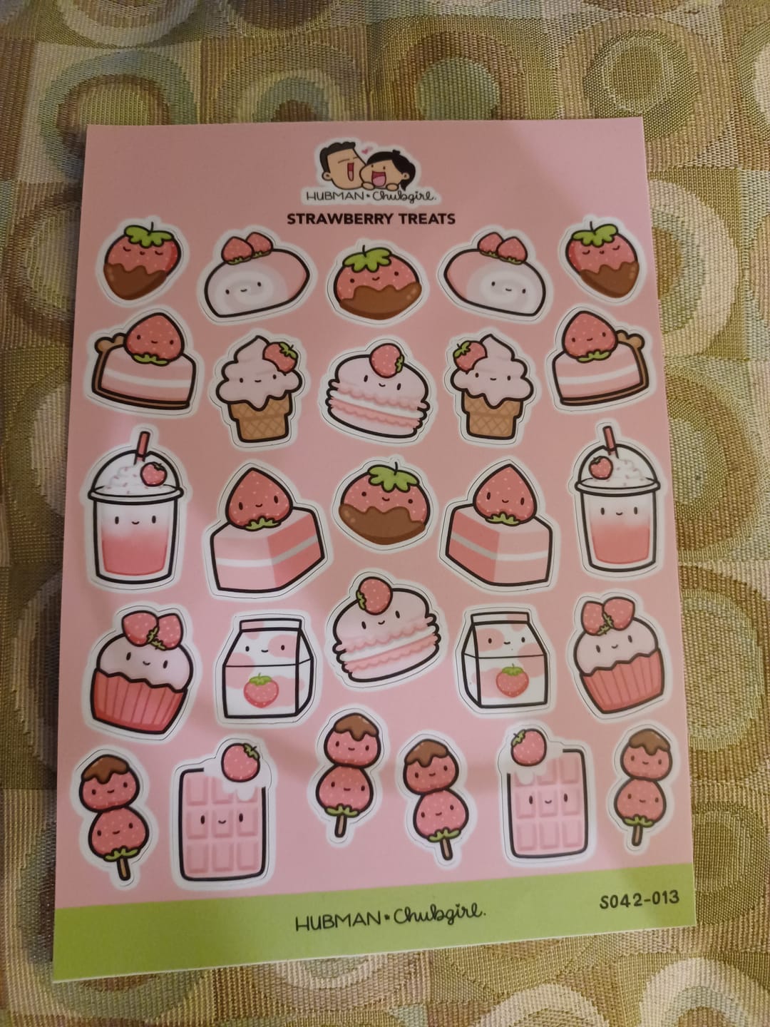 Customer photo review of Strawberry Snackies Sticker Sheet