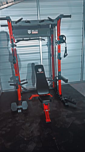 Customer photo review of Major Fitness F22 All-In-One Home Gym Power Rack