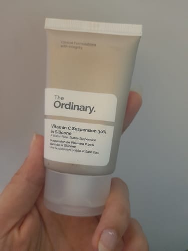 Customer photo review of Vitamin C Suspension 30% in Silicone 30ml