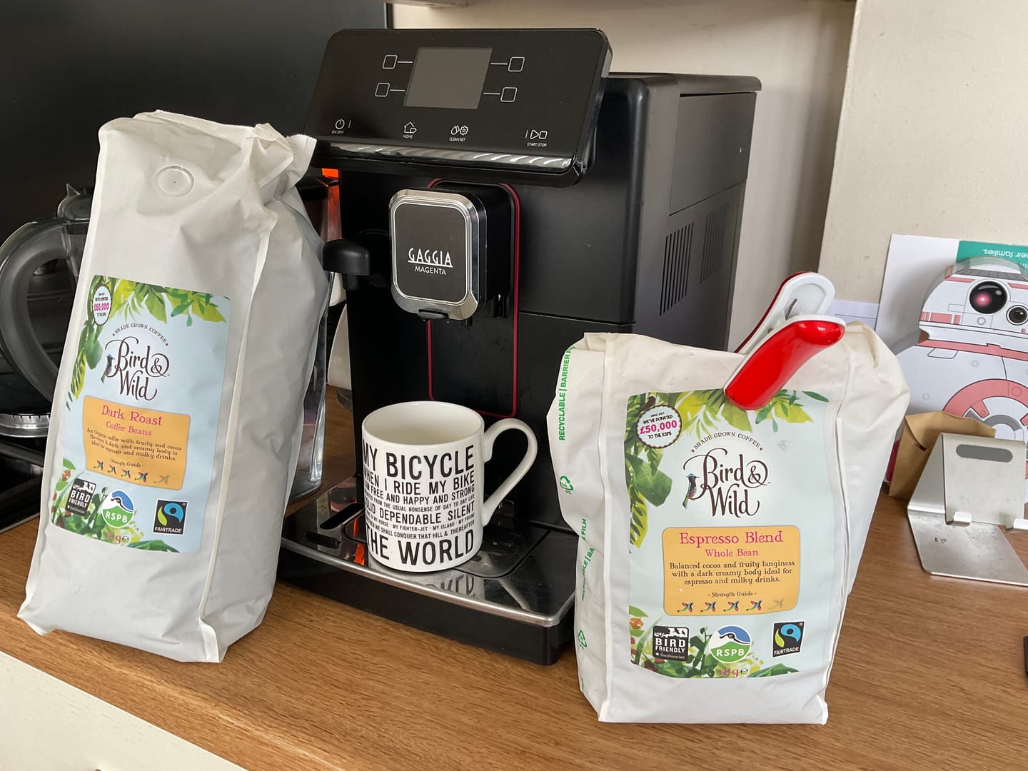 Customer photo review of Dark Roast Fairtrade Organic Coffee Beans and Ground - 200g, 500g, 1kg