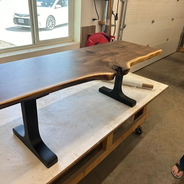 Customer photo review of Bench Legs 102 Wineglass 16H Metal Outdoor Furniture