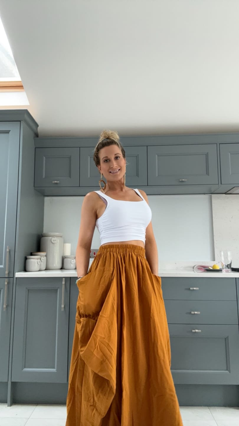 Customer photo review of Maxi Skirt Alaina Copper